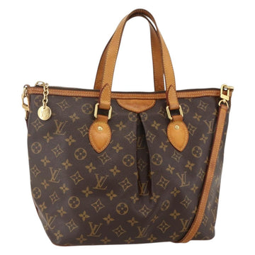 LOUIS VUITTON Monogram Palermo PM Tote Bag M40145 LV Auth YKZ1236
