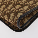 Christian Dior Trotter Canvas Shoulder Bag Beige Gold Auth YKZ1238A-13