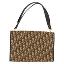 Christian Dior Trotter Canvas Shoulder Bag Beige Gold Auth YKZ1238A-3