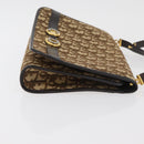Christian Dior Trotter Canvas Shoulder Bag Beige Gold Auth YKZ1238A-4