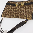 Christian Dior Trotter Canvas Shoulder Bag Beige Gold Auth YKZ1238A-6