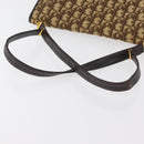 Christian Dior Trotter Canvas Shoulder Bag Beige Gold Auth YKZ1238A-7