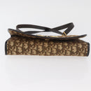 Christian Dior Trotter Canvas Shoulder Bag Beige Gold Auth YKZ1238A-9