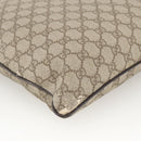GUCCI GG Supreme Shoulder Bag PVC Beige Silver 141198 Auth YKZ124-9