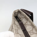 GUCCI GG Supreme Shoulder Bag PVC Beige Silver 141198 Auth YKZ124-10