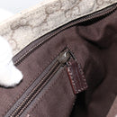 GUCCI GG Supreme Shoulder Bag PVC Beige Silver 141198 Auth YKZ124-21