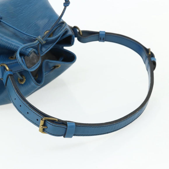 LOUIS VUITTON Epi Petit Noe Shoulder Bag Blue M44105 LV Auth YKZ1244