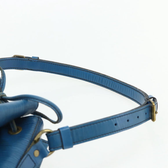 LOUIS VUITTON Epi Petit Noe Shoulder Bag Blue M44105 LV Auth YKZ1244