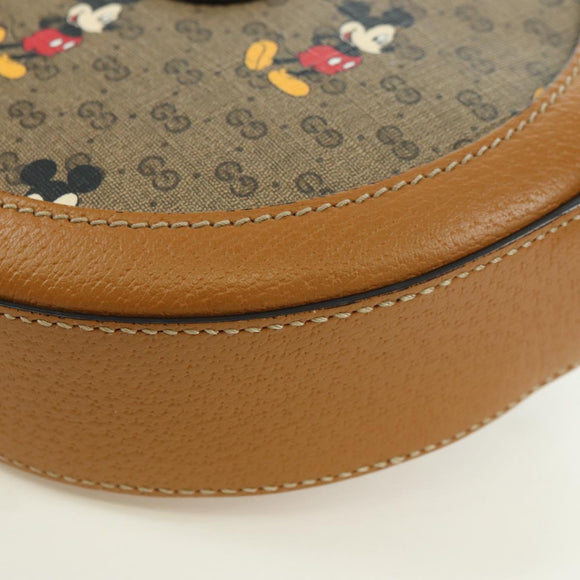 GUCCI Micro GG Supreme Disney Collaboration Bag PVC Beige 603938 Auth YKZ1245M
