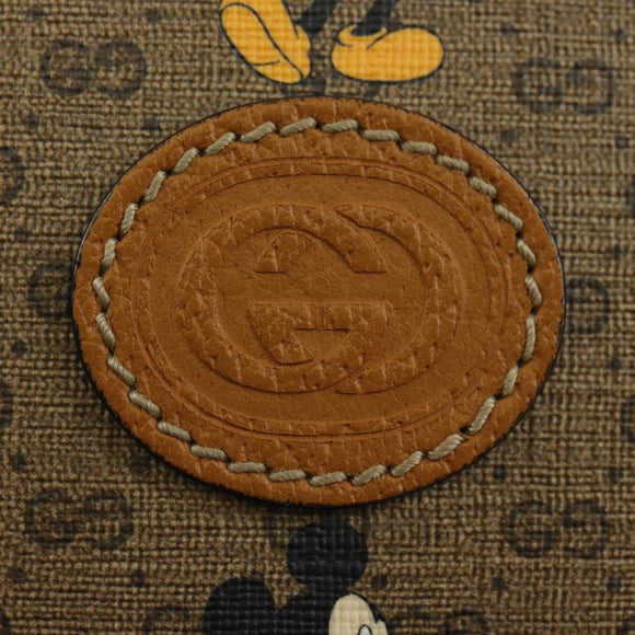GUCCI Micro GG Supreme Disney Collaboration Bag PVC Beige 603938 Auth YKZ1245M