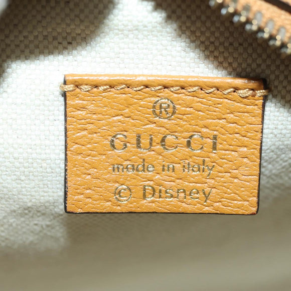 GUCCI Micro GG Supreme Disney Collaboration Bag PVC Beige 603938 Auth YKZ1245M