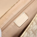 Christian Dior Trotter Canvas Shoulder Bag PVC Beige Silver Auth YKZ1249A-18