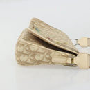 Christian Dior Trotter Canvas Shoulder Bag PVC Beige Silver Auth YKZ1249A-3