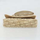 Christian Dior Trotter Canvas Shoulder Bag PVC Beige Silver Auth YKZ1249A-5