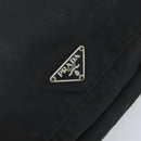 PRADA Shoulder Bag Nylon Black Silver Auth YKZ125-17