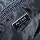 PRADA Shoulder Bag Nylon Black Silver Auth YKZ125-19