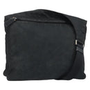 PRADA Shoulder Bag Nylon Black Silver Auth YKZ125-1
