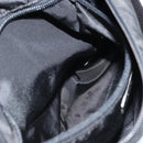 PRADA Shoulder Bag Nylon Black Silver Auth YKZ125-23