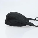 PRADA Shoulder Bag Nylon Black Silver Auth YKZ125-3