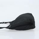 PRADA Shoulder Bag Nylon Black Silver Auth YKZ125-4