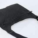 PRADA Shoulder Bag Nylon Black Silver Auth YKZ125-6