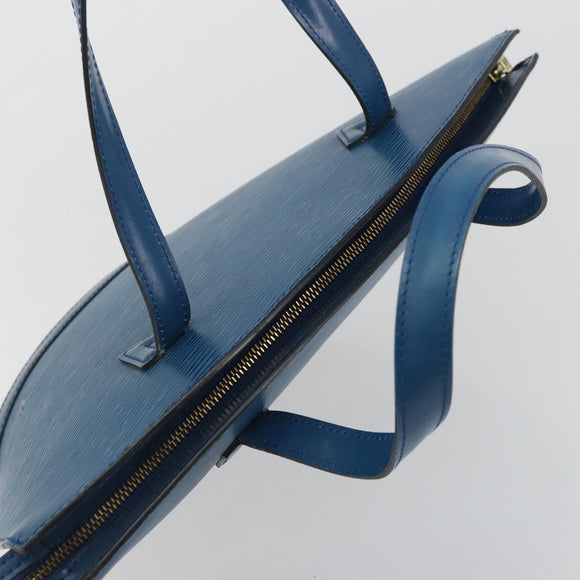 LOUIS VUITTON Epi Saint Jacques Shopping Shoulder Bag Blue M52275 Auth YKZ1251