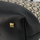 Salvatore Ferragamo Gancini Tote Bag Canvas Black Gold Auth YKZ1252A-12