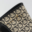 Salvatore Ferragamo Gancini Tote Bag Canvas Black Gold Auth YKZ1252A-15