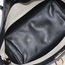 Salvatore Ferragamo Gancini Tote Bag Canvas Black Gold Auth YKZ1252A-17