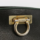 BALLY Shoulder Bag Leather Green Gold Auth YKZ1255-10
