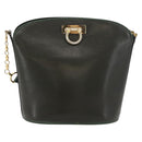 BALLY Shoulder Bag Leather Green Gold Auth YKZ1255-13