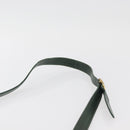 BALLY Shoulder Bag Leather Green Gold Auth YKZ1255-8