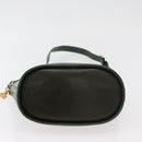 BALLY Shoulder Bag Leather Green Gold Auth YKZ1255-5