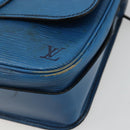 LOUIS VUITTON Epi Cartouchiere MM Shoulder Bag Blue M52245 LV Auth YKZ1257-8