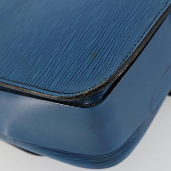 LOUIS VUITTON Epi Cartouchiere MM Shoulder Bag Blue M52245 LV Auth YKZ1257