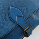 LOUIS VUITTON Epi Cartouchiere MM Shoulder Bag Blue M52245 LV Auth YKZ1257-18