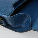 LOUIS VUITTON Epi Cartouchiere MM Shoulder Bag Blue M52245 LV Auth YKZ1257-10