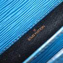 LOUIS VUITTON Epi Cartouchiere MM Shoulder Bag Blue M52245 LV Auth YKZ1257-22