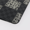 LOUIS VUITTON Damier Graphite Pochette Jules GM Clutch Bag M61232 Auth YKZ1258A-10