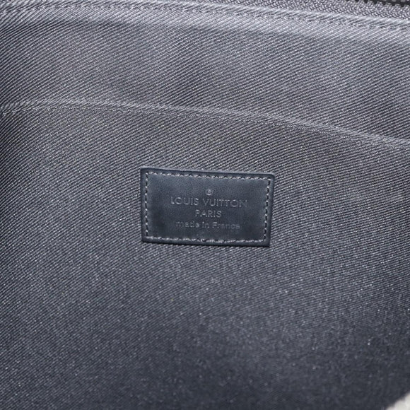 LOUIS VUITTON Damier Graphite Pochette Jules GM Clutch Bag M61232 Auth YKZ1258A