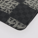 LOUIS VUITTON Damier Graphite Pochette Jules GM Clutch Bag M61232 Auth YKZ1258A-9