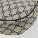 GUCCI GG Supreme Sherry Line Shoulder Bag PVC Navy Gold 10 02 056 Auth YKZ1259-15