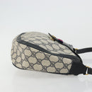 GUCCI GG Supreme Sherry Line Shoulder Bag PVC Navy Gold 10 02 056 Auth YKZ1259-3