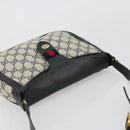 GUCCI GG Supreme Sherry Line Shoulder Bag PVC Navy Gold 10 02 056 Auth YKZ1259-6