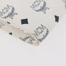 MCM Vicetos Logogram Document Case PVC White Gold Auth YKZ1260-7