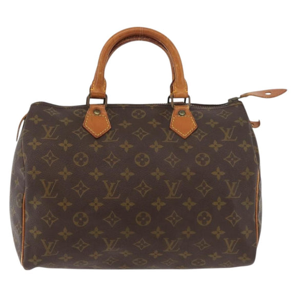 LOUIS VUITTON Monogram Speedy 30 Hand Bag M41526 LV Auth YKZ1261