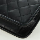CHANEL Matelasse Double Turn Lock Chain Bag Lamb Skin 2way CC Auth YKZ1263SV-19