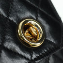 CHANEL Matelasse Double Turn Lock Chain Bag Lamb Skin 2way CC Auth YKZ1263SV-20