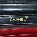 CHANEL Matelasse Double Turn Lock Chain Bag Lamb Skin 2way CC Auth YKZ1263SV-23