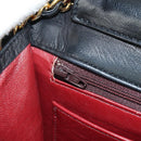 CHANEL Matelasse Double Turn Lock Chain Bag Lamb Skin 2way CC Auth YKZ1263SV-26